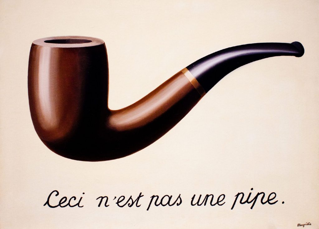 IMAGE: Ceci n'est pas une pipe - René Magritte 
